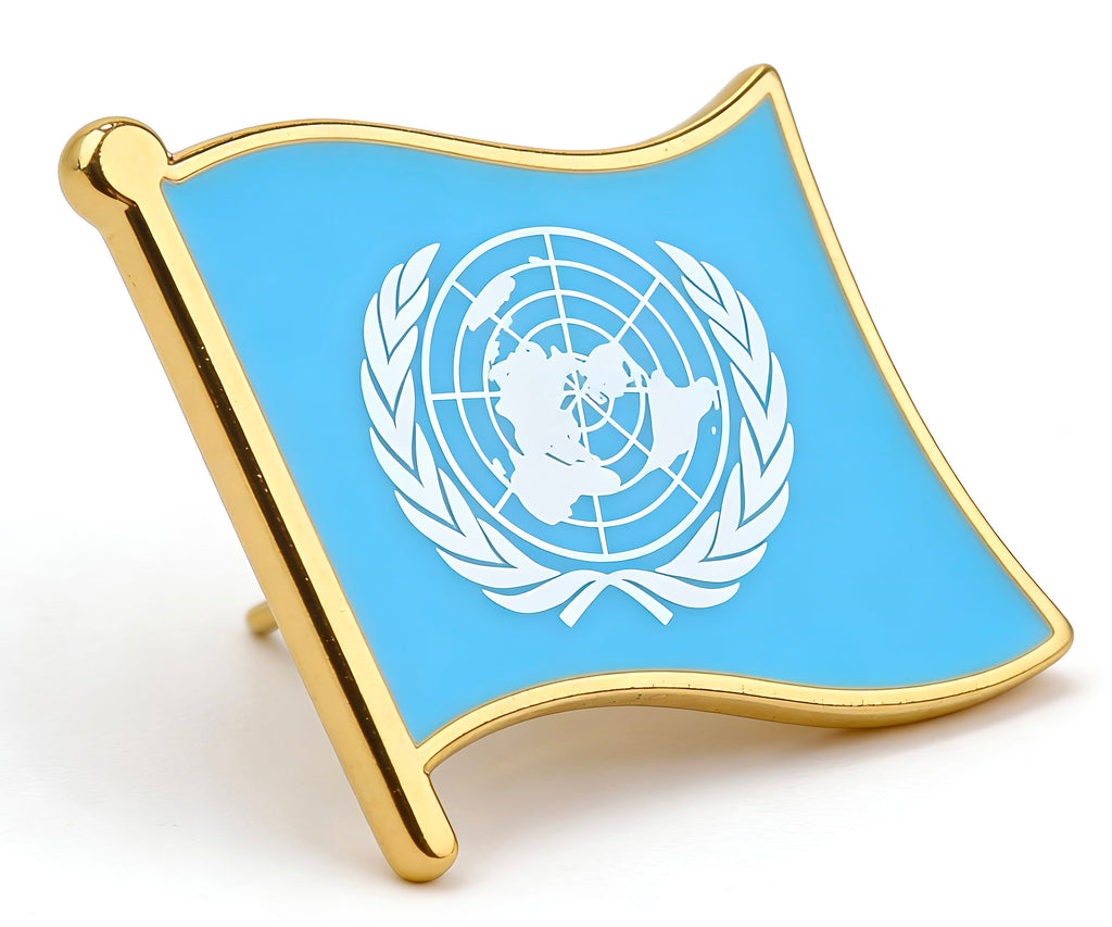 United Nations Flag Pin Badge