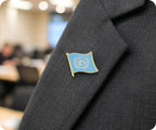 United Nations Flag Pin Badge