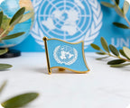 United Nations Flag Pin Badge