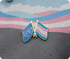 Transgender Pride & United Nations UN Friendship Pin Badge