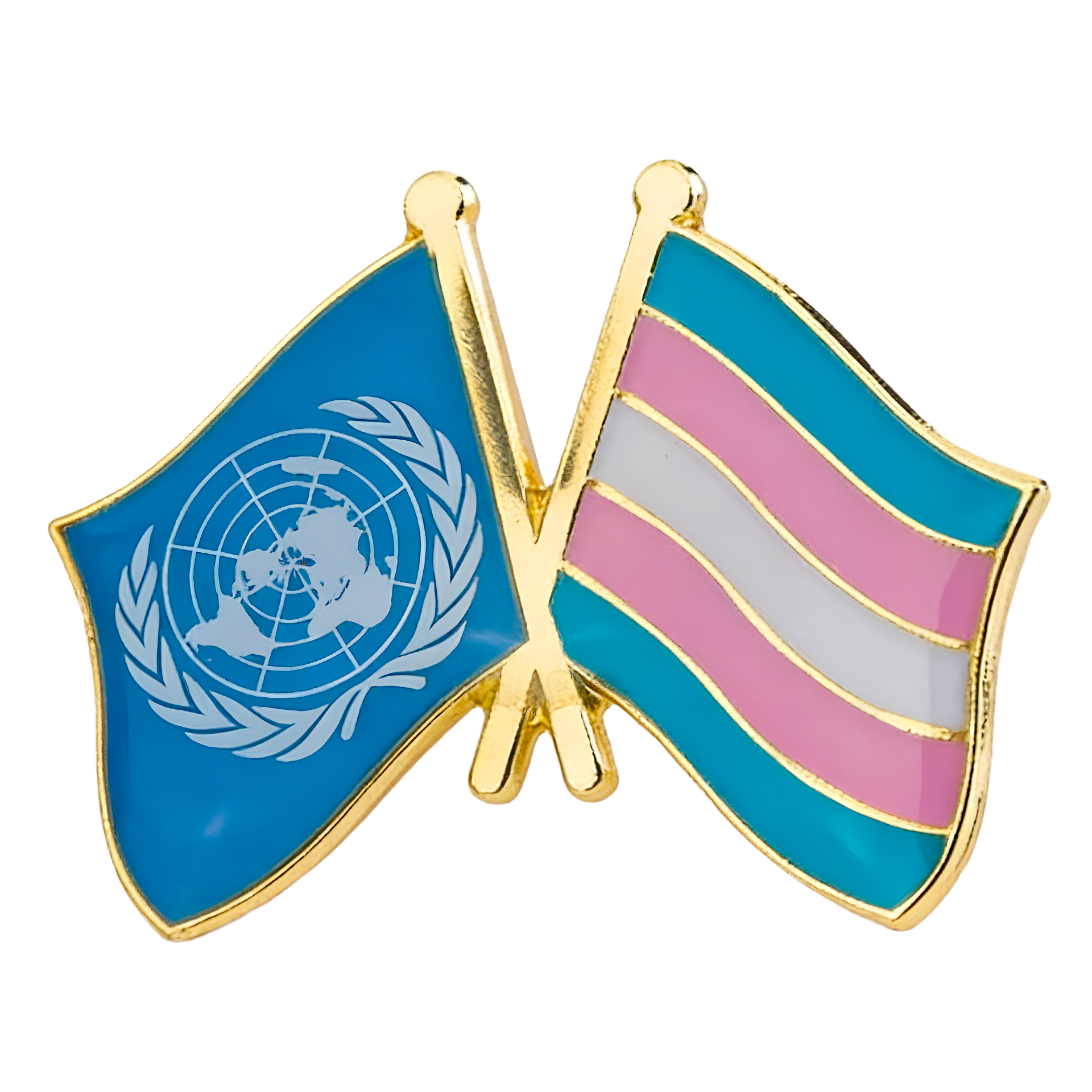 Pin de la Amistad de la ONU y el Orgullo Transgénero Imagen principal del producto