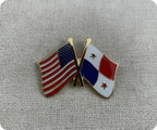 United States & Panama Friendship Pin Badge