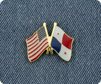 United States & Panama Friendship Pin Badge