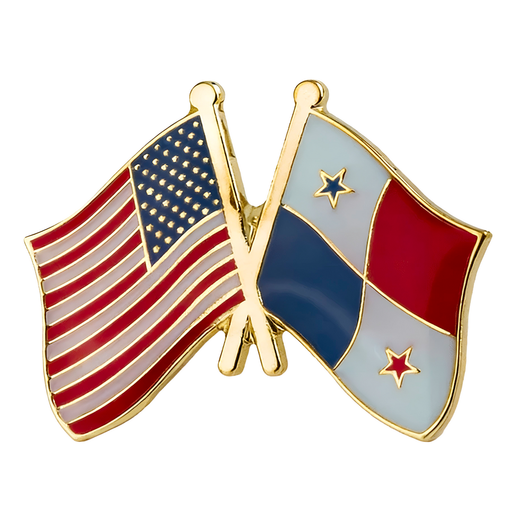 United States & Panama Friendship Pin Badge