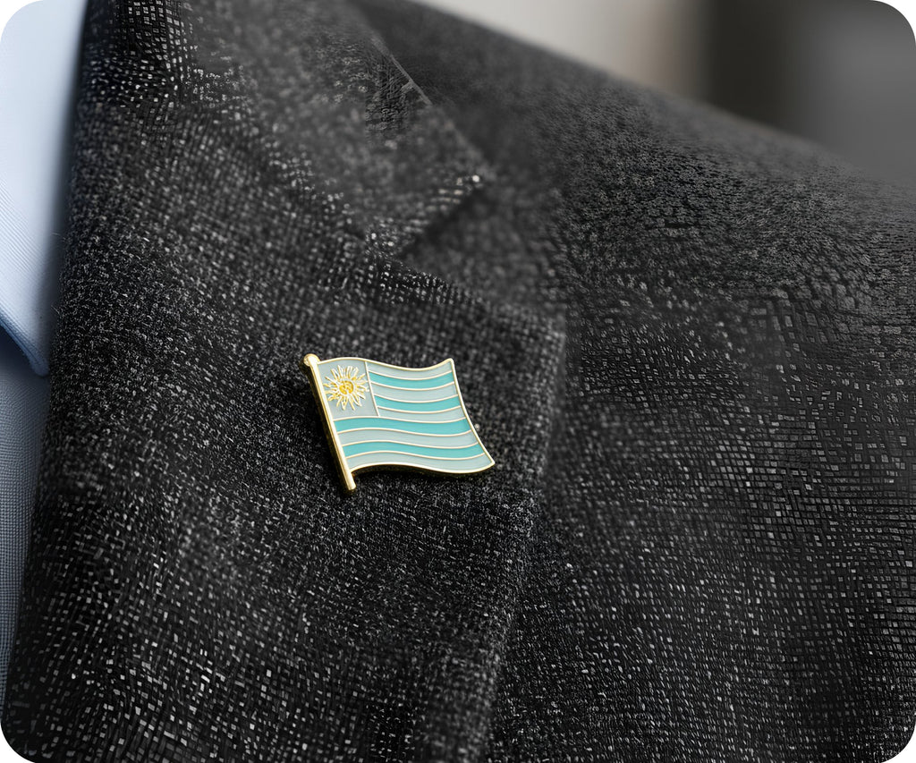 Uruguay Flag Pin Badge