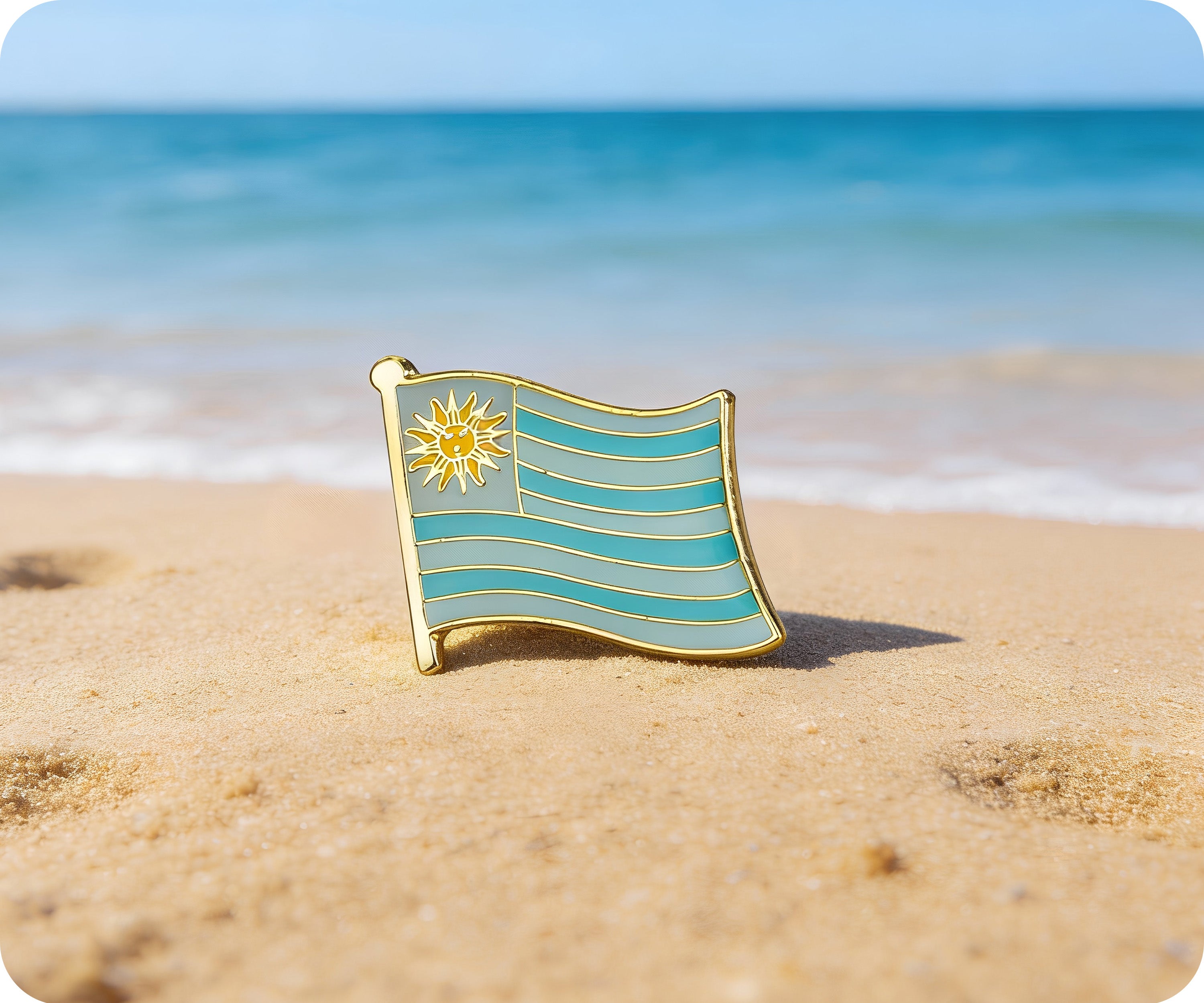 Pin de la Bandera de Uruguay Imagen secundaria del producto