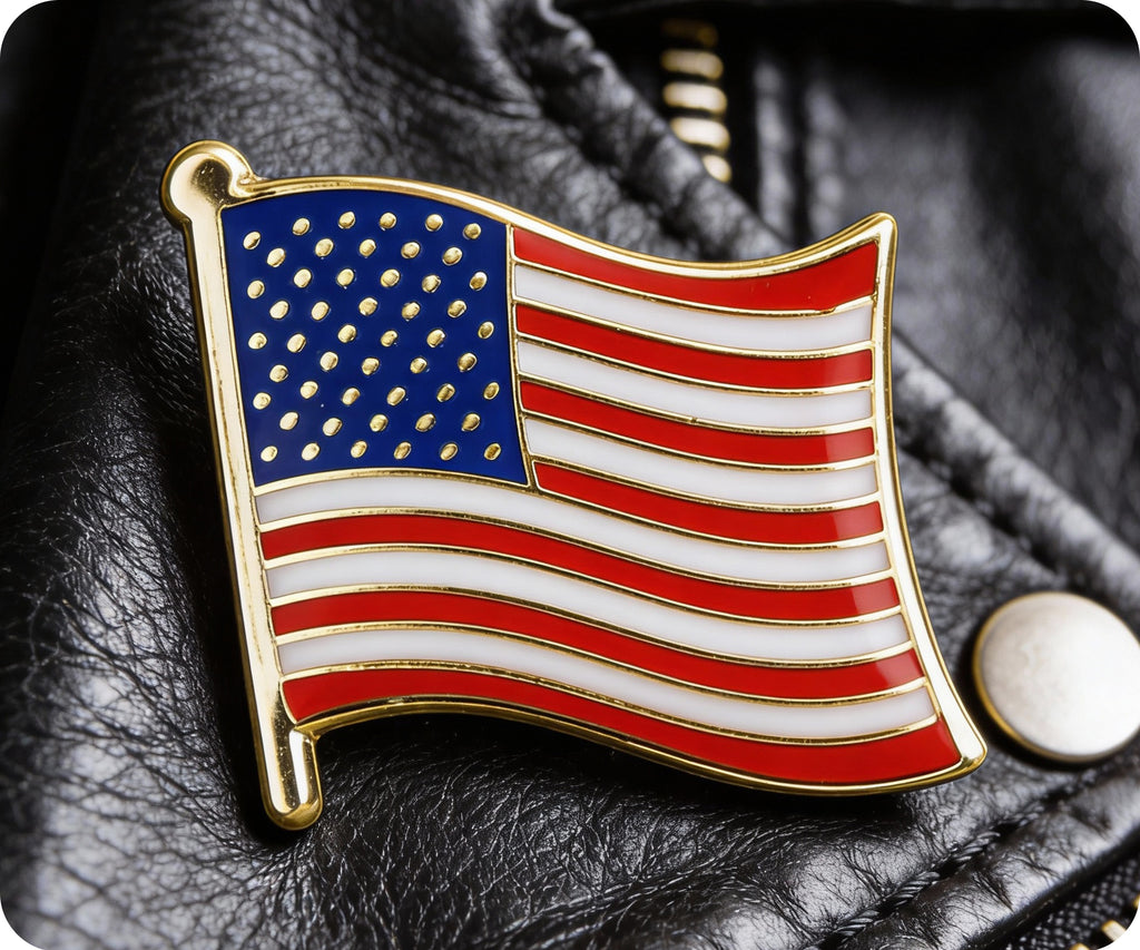 United States Of America Flag Pin Badge