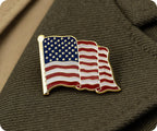 United States USA Diplomat Waving Flag Pin Badge
