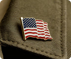 United States USA Diplomat Waving Flag Pin Badge