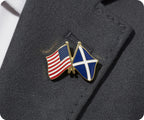 USA & Scotland Friendship Pin Badge
