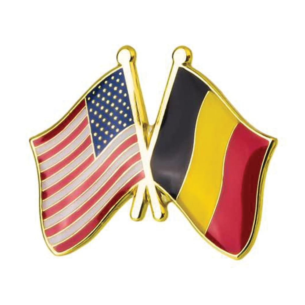 Pin de la amistad entre Estados Unidos y Bélgica Imagen principal del producto