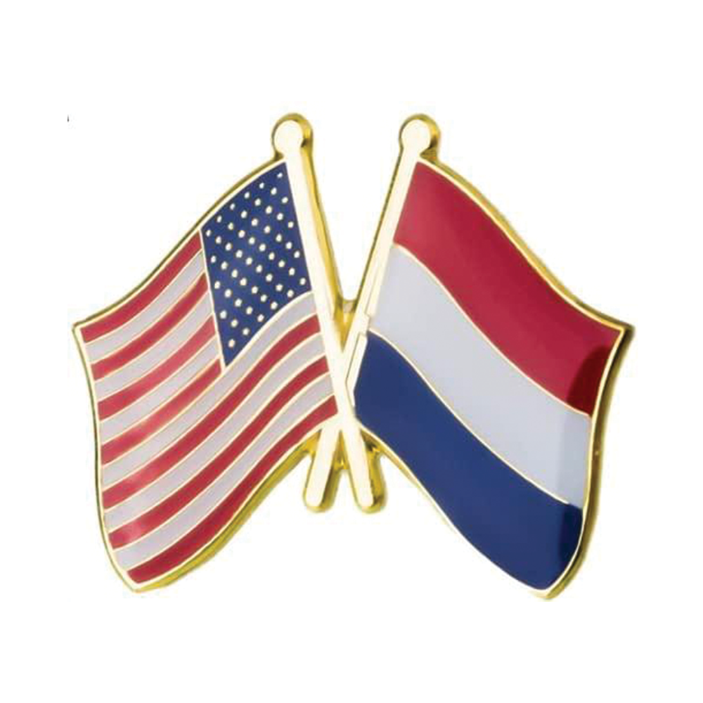 Pin de amistad entre Estados Unidos y los Países Bajos Imagen principal del producto
