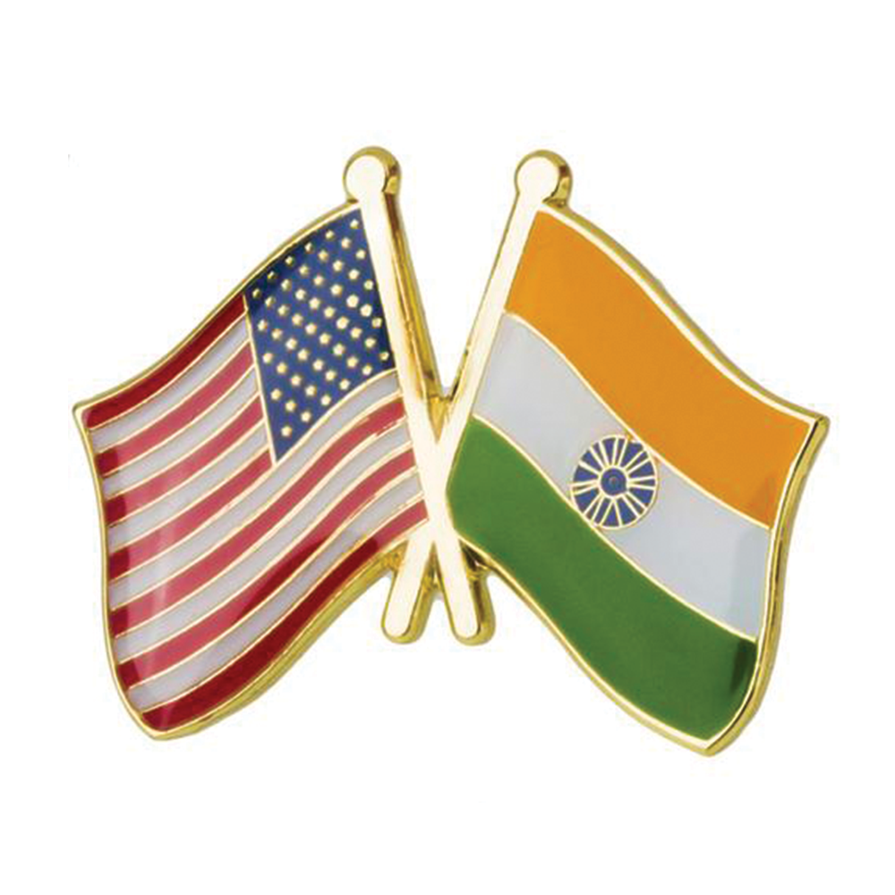 Pin de la amistad entre Estados Unidos y la India Imagen principal del producto