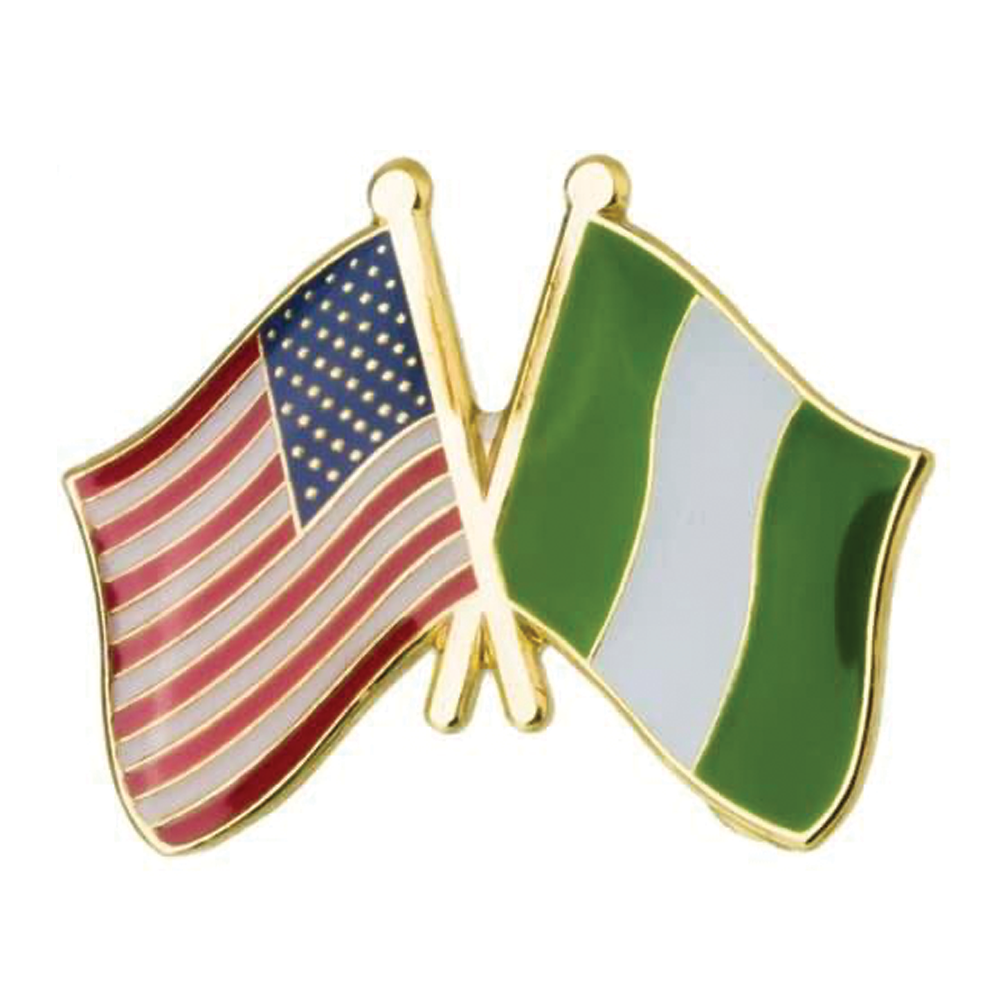 Pin de amistad entre Estados Unidos y Nigeria Imagen principal del producto