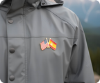 USA & Spain Friendship Pin Badge