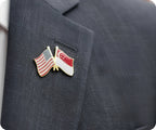 United States & Singapore Friendship Pin Badge