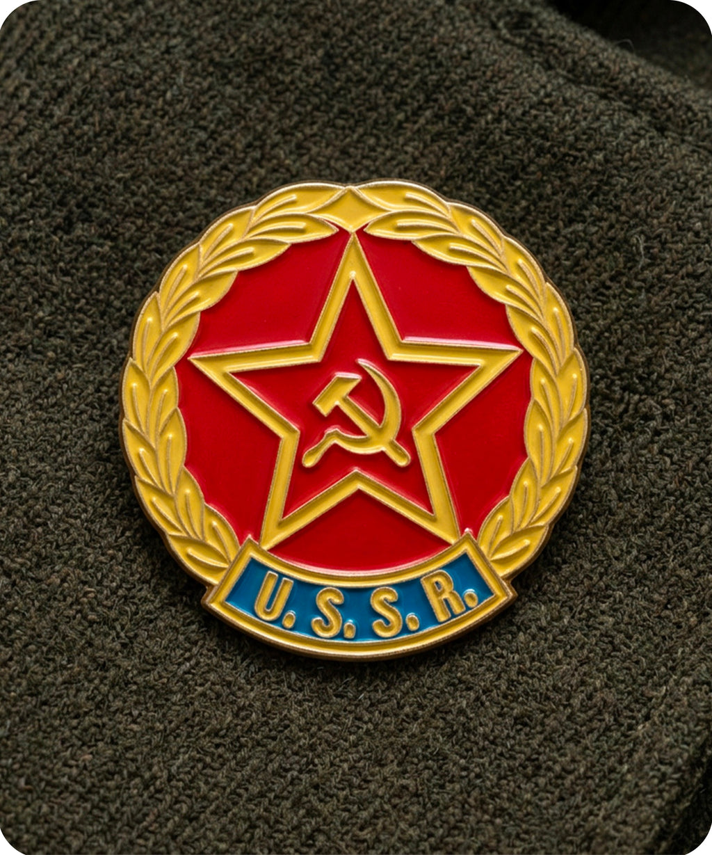 USSR Soviet Union Enamel Lapel Pin Badge