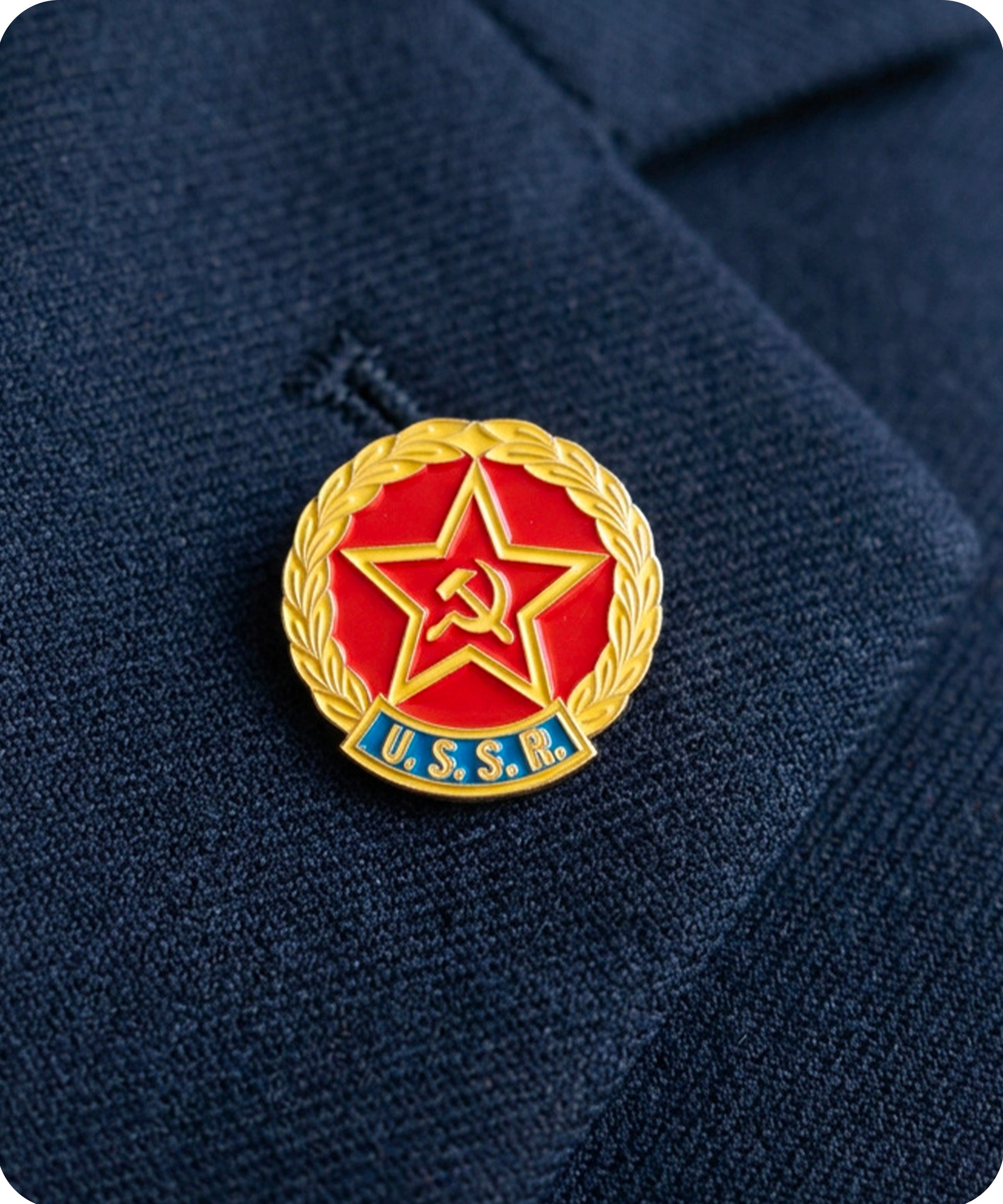 USSR Soviet Union Enamel Lapel Pin Badge Imagen secundaria del producto