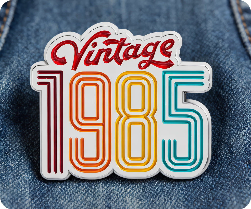 Insignia de pin de videojuegos retro vintage de 1985
