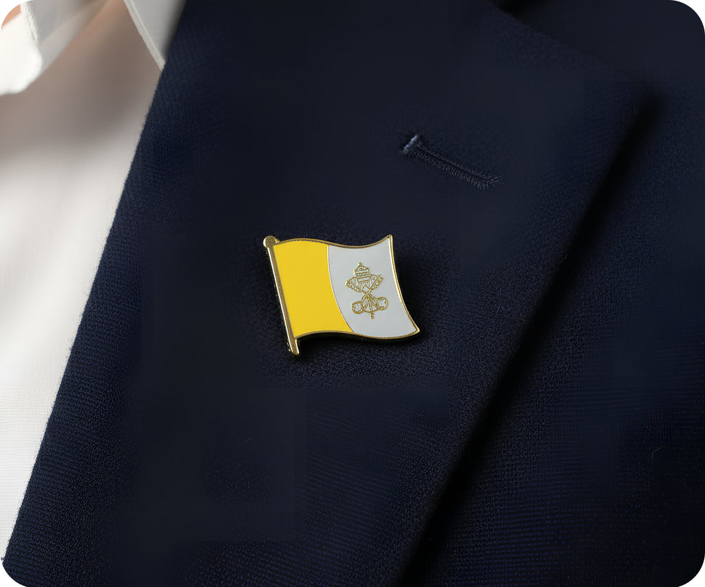 Vatican City Flag Pin Badge