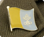 Vatican City Flag Pin Badge
