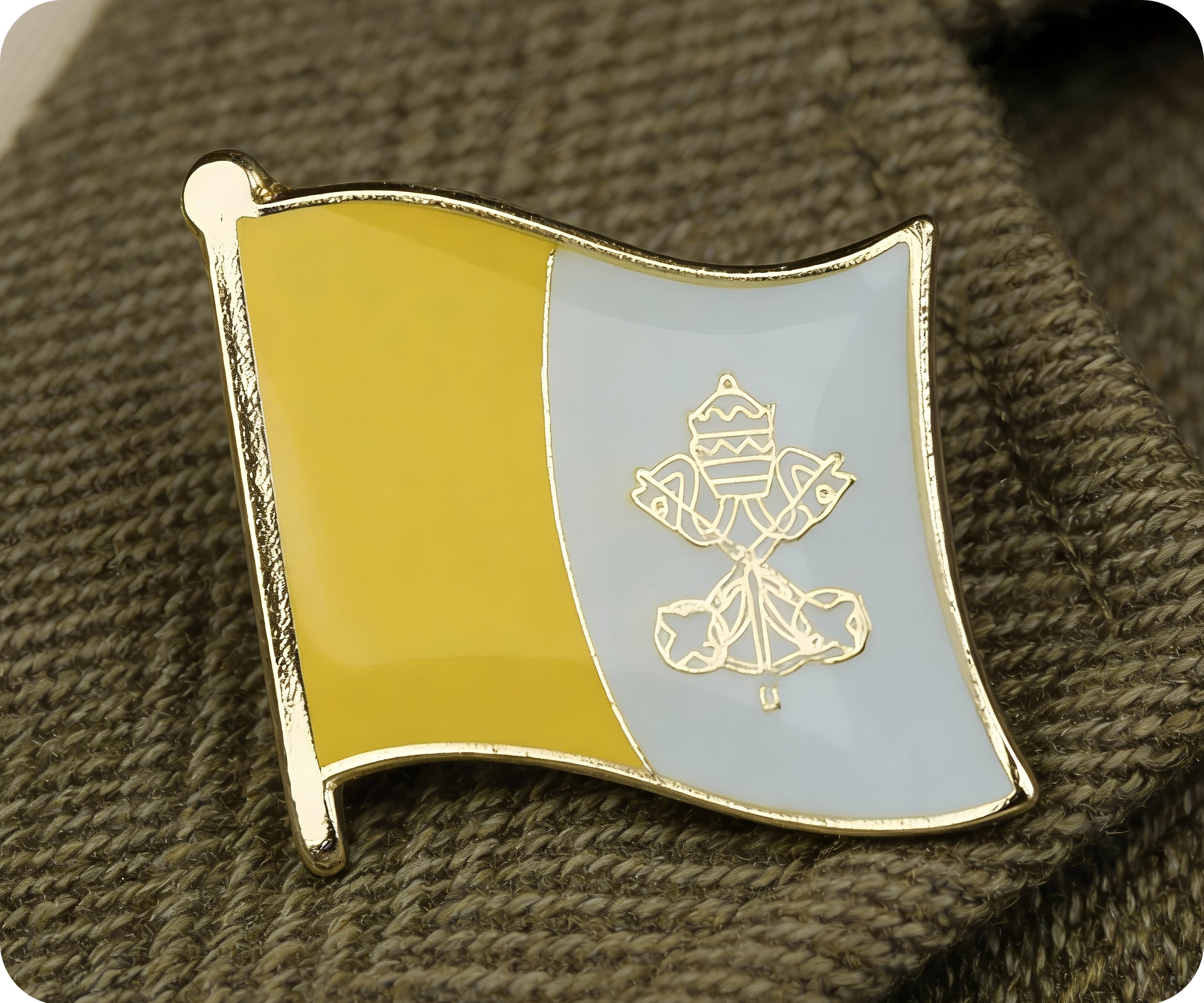 Vatican City Flag Pin Badge