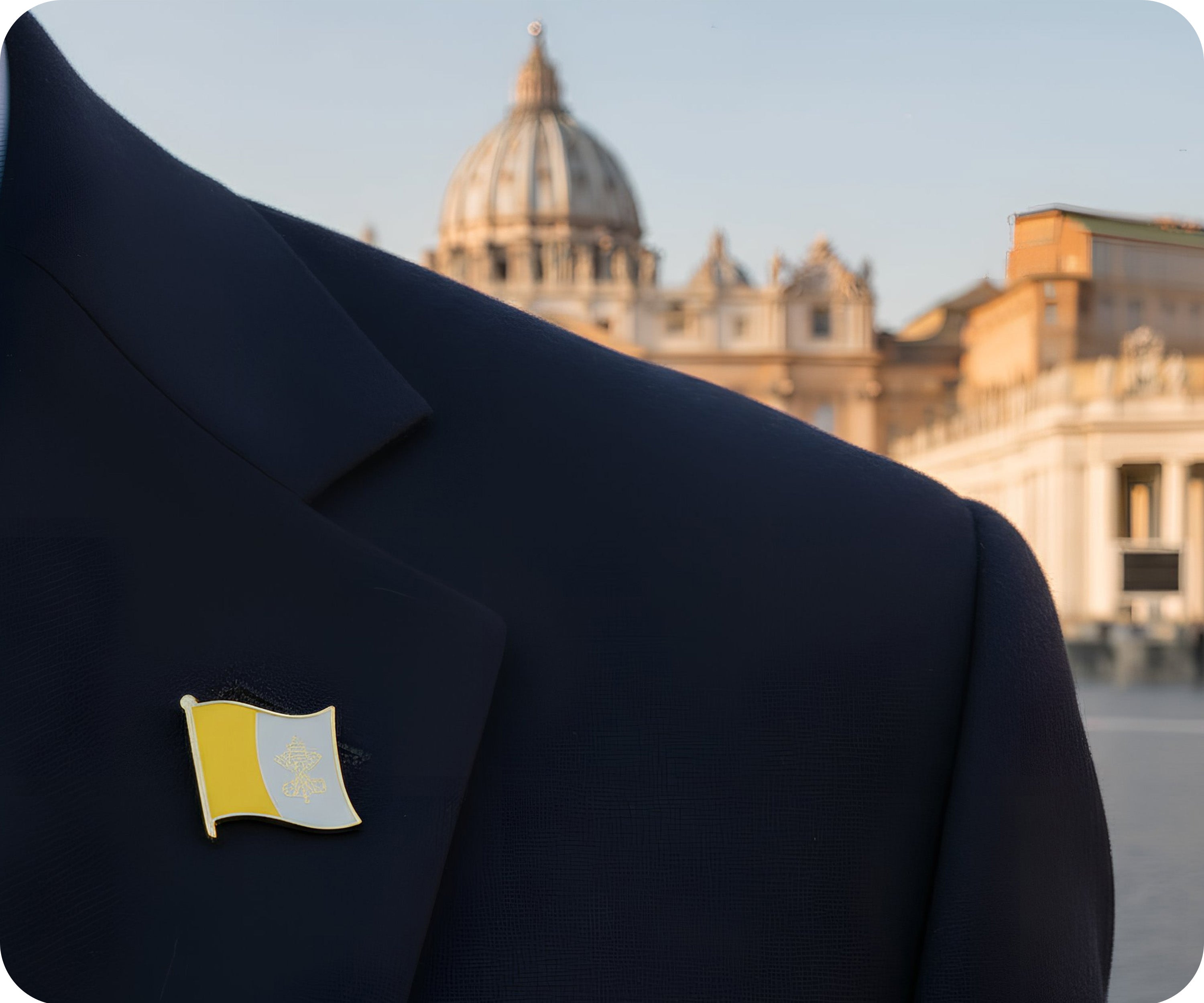 Vatican City Flag Pin Badge