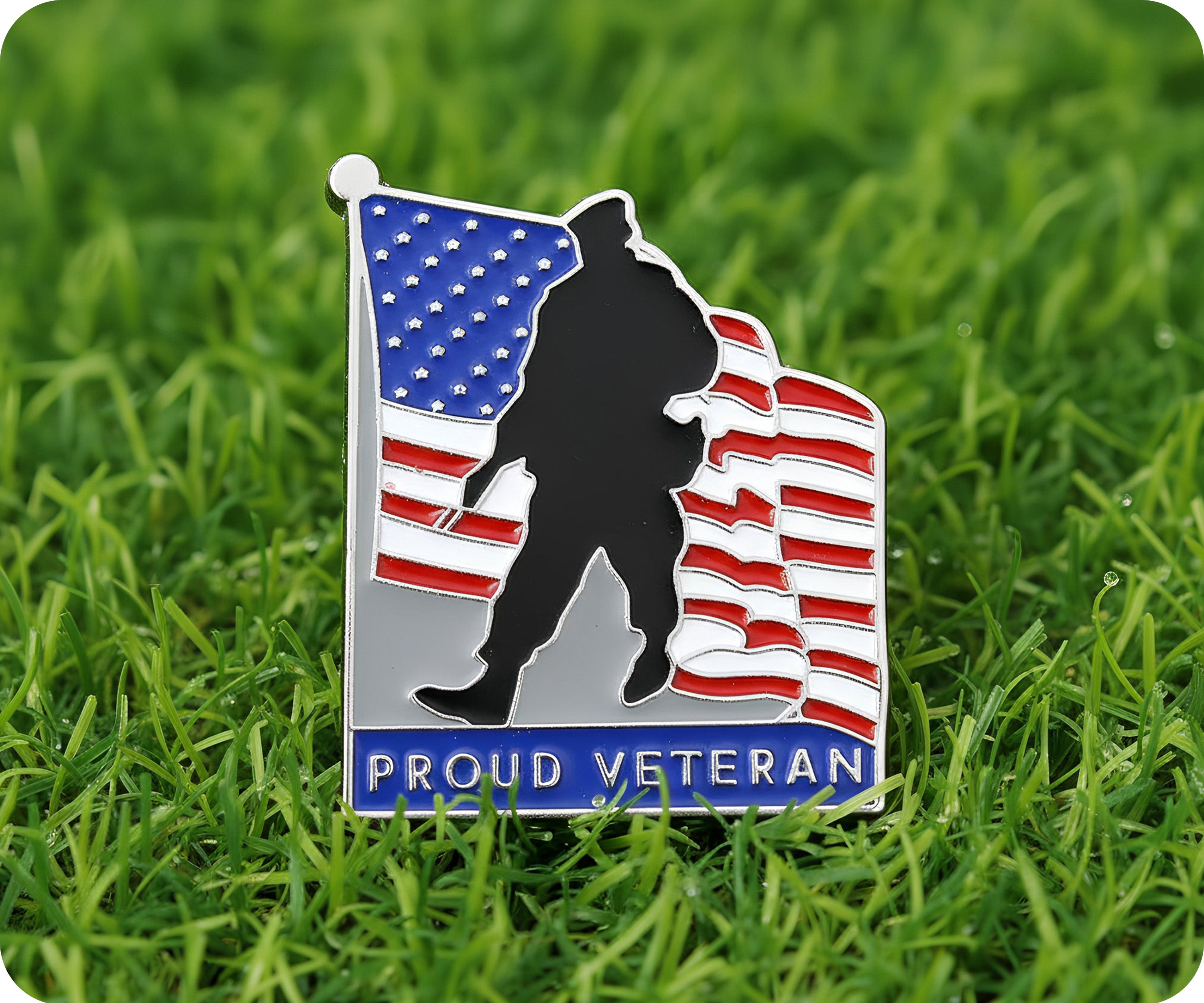 Insignia de Veterano Orgulloso de EE. UU. Imagen secundaria del producto