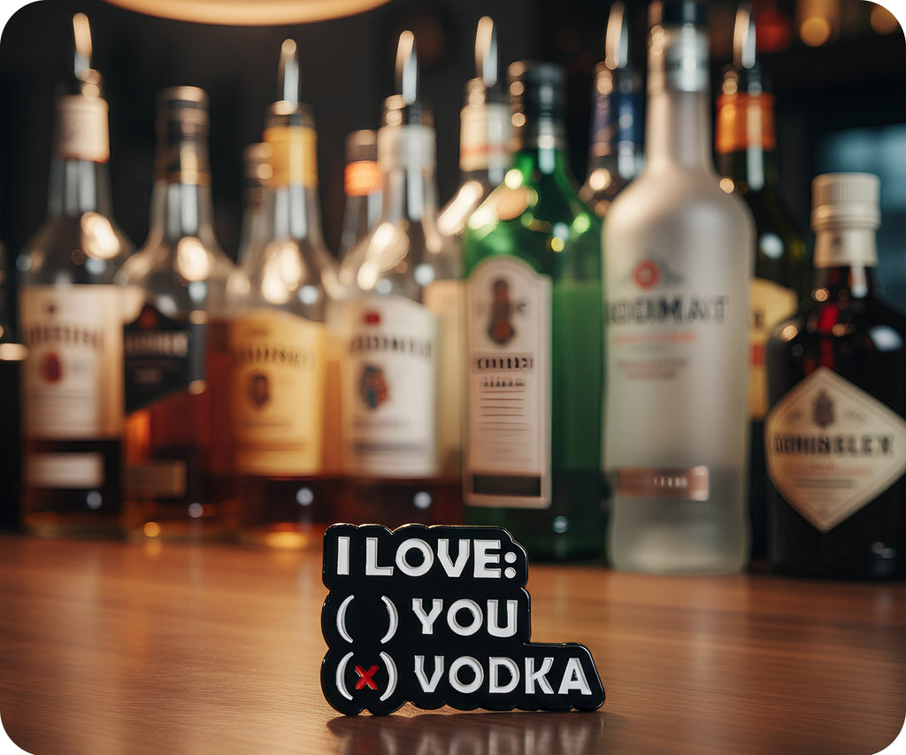 I Love Vodka Pin Badge