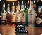 I Love Vodka Pin Badge