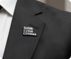 I Love Vodka Pin Badge