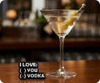 I Love Vodka Pin Badge