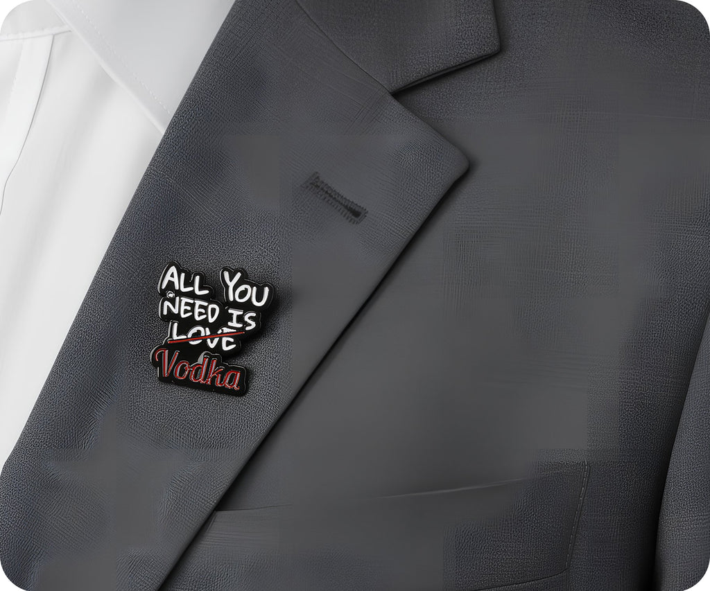 All You Need Is Love Vodka Pin Badge