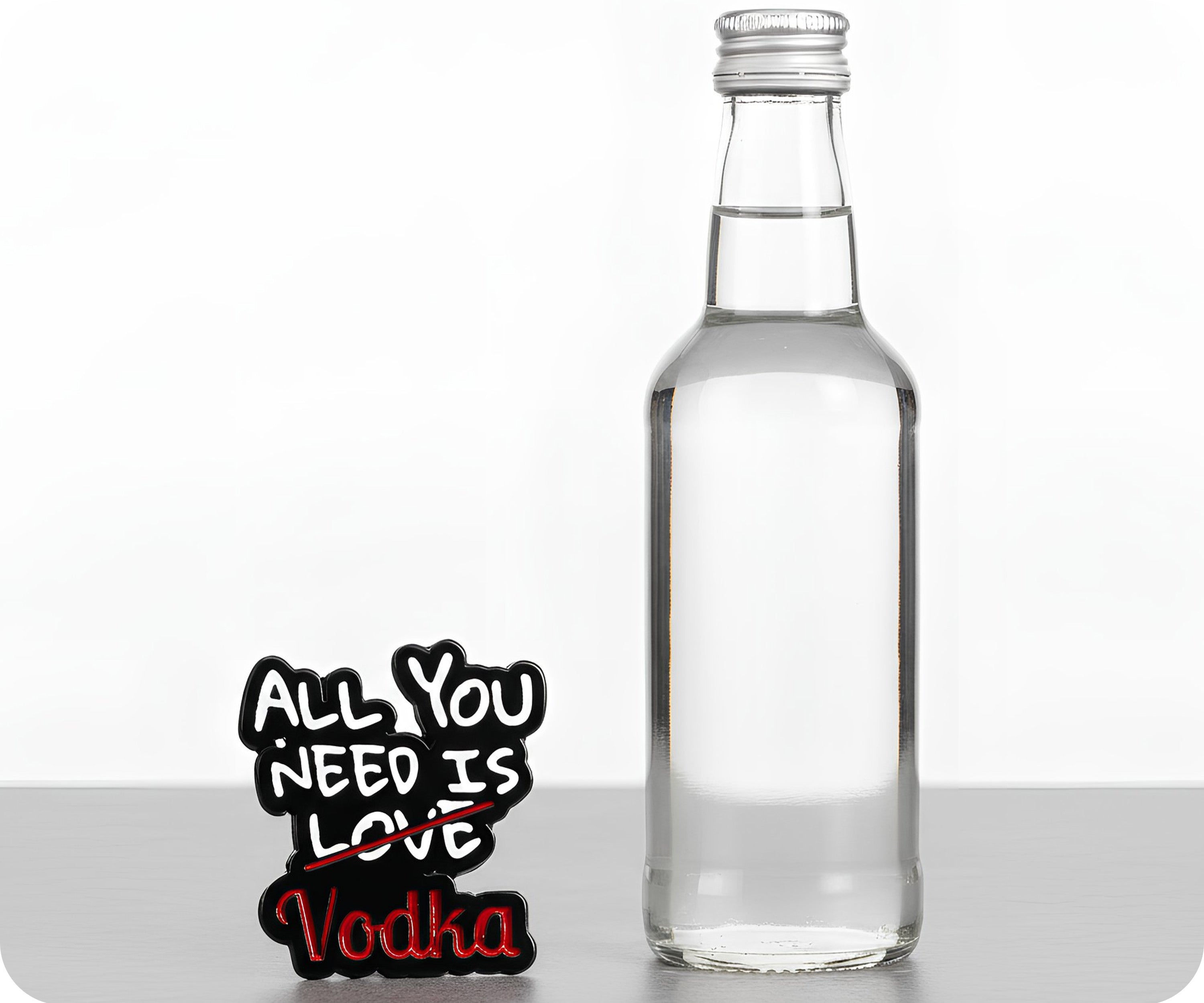 All You Need Is Love Vodka Pin Badge
