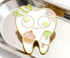 Insignia de alfiler de dentista con diente de Dulces Dulces