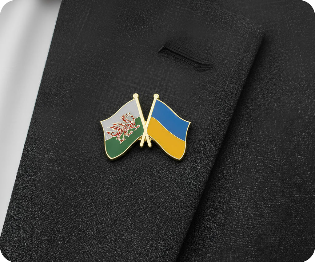 Wales & Ukraine Friendship Pin Badge