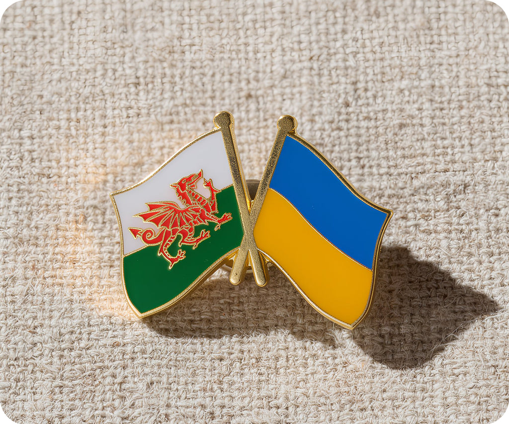 Wales & Ukraine Friendship Pin Badge
