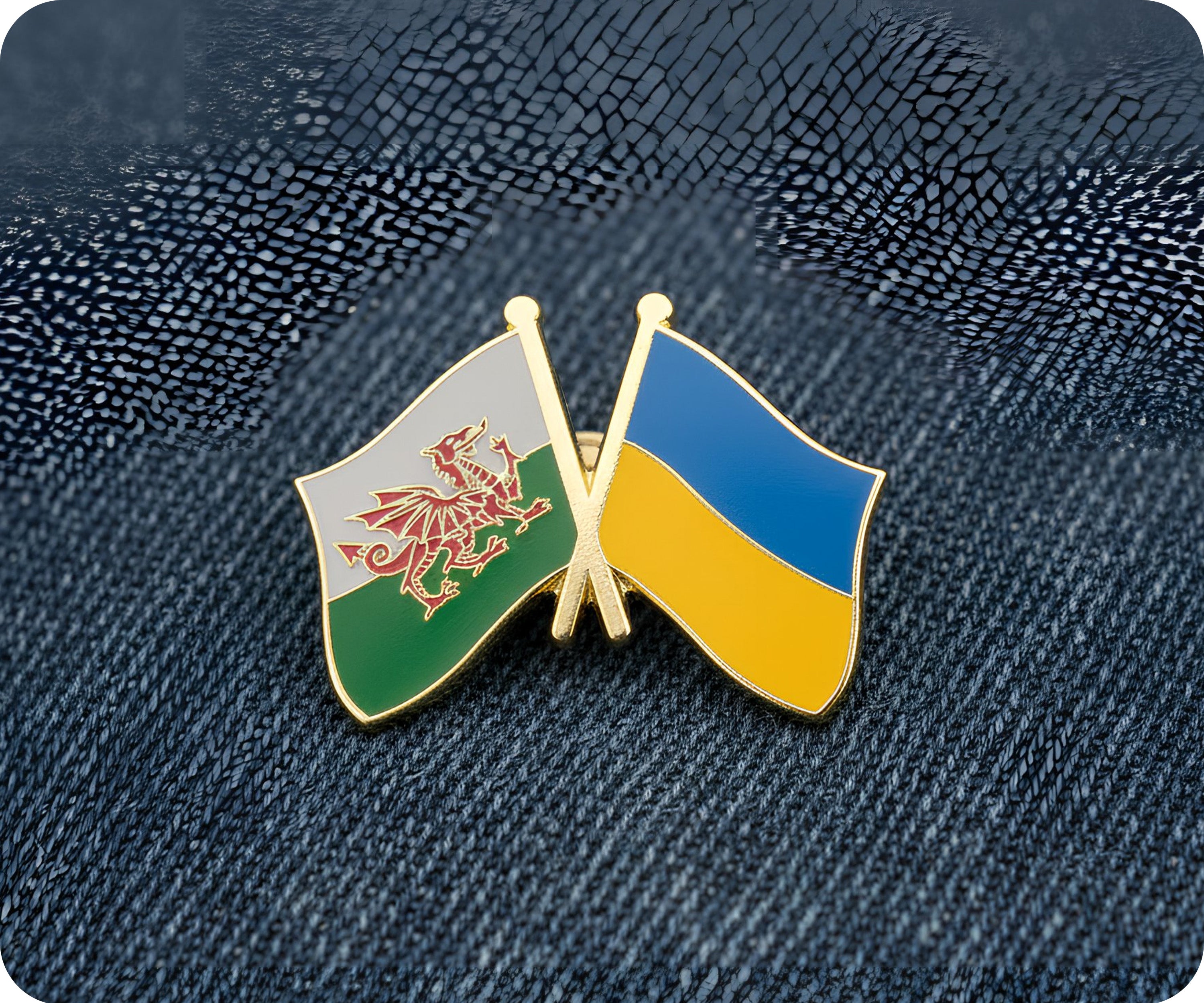 Wales & Ukraine Friendship Pin Badge