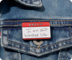 Hello I'm Your Wasted Life Pin Badge