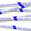 Barrier tape with 'POLICE LINE DO NOT CROSS' text in blue and white colors.