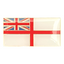 A rectangular pin badge featuring the Royal Navy White Ensign with a red, white, and blue color scheme, and a gold-colored navy emblem in the center. © Tigoli® 2026 All Rights Reserved Panda Loco Ltd 