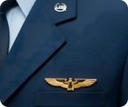 United States Pilot Air Force Gold Pin Badge
