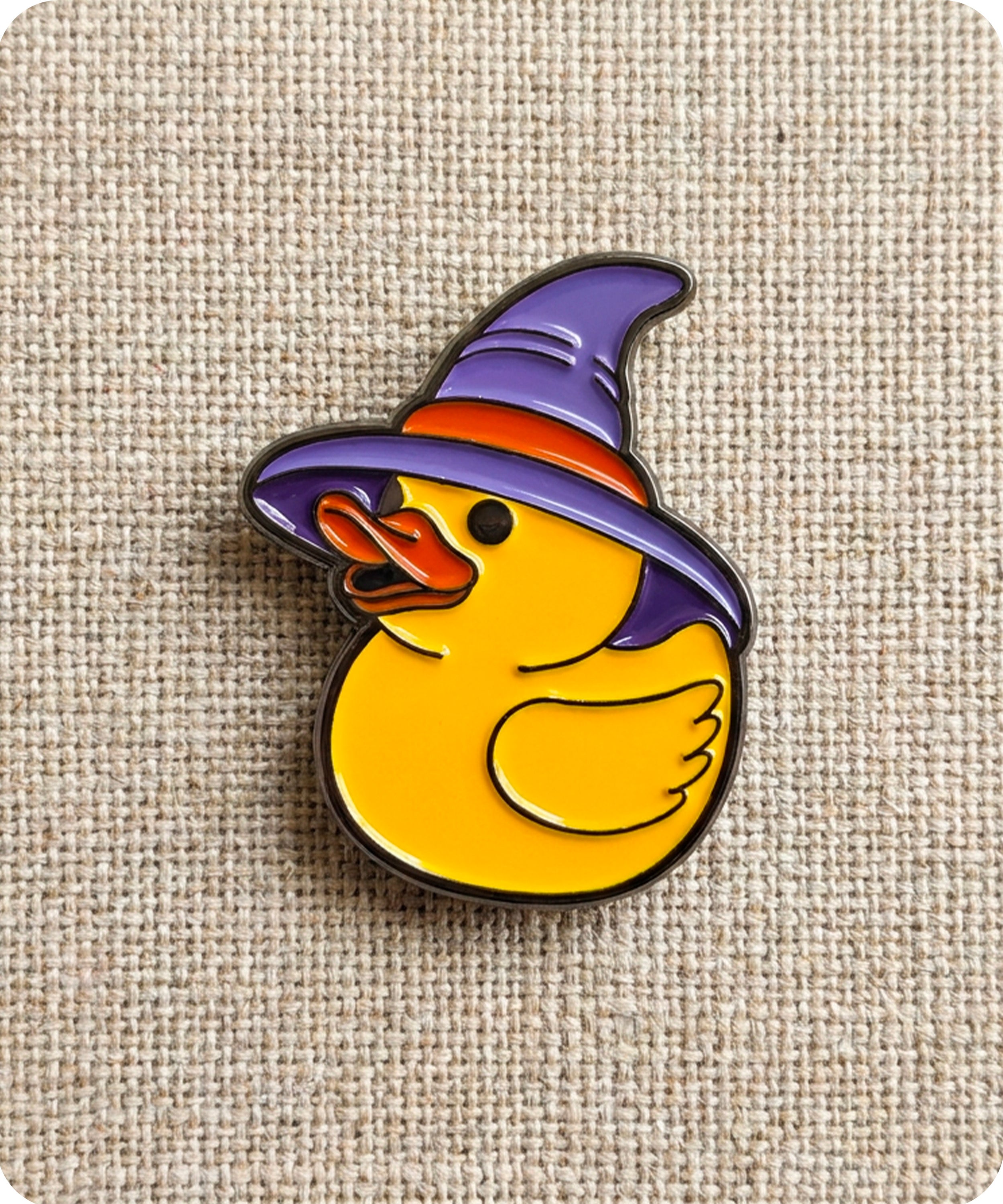 Halloween Witch Duck Enamel Lapel Pin Badge