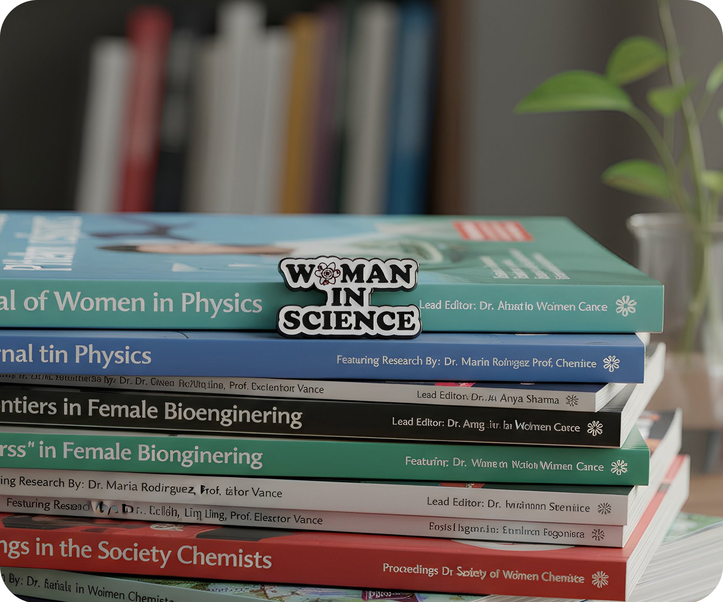 Women In Science Pin Badge