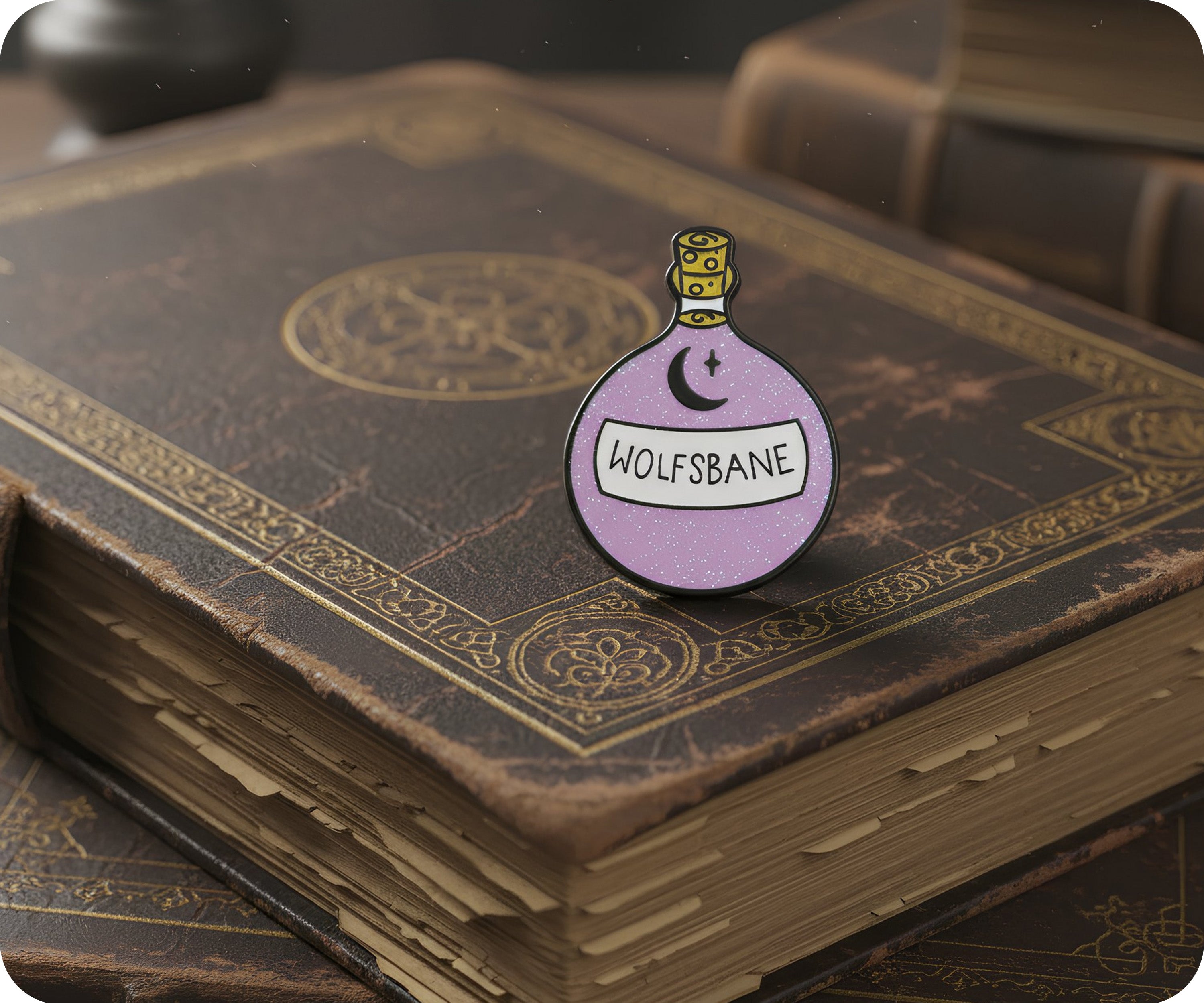 Wolfsbane Potion Pin Badge