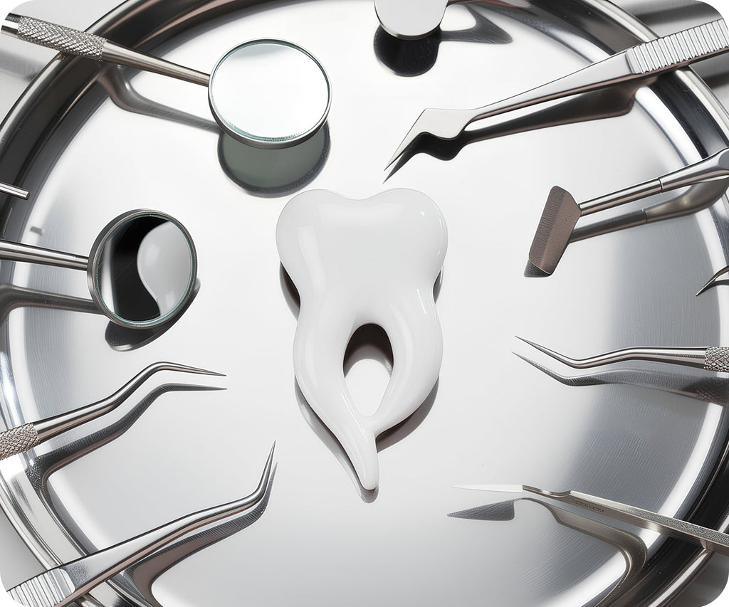 Dentist 3D White Tooth Pin Badge