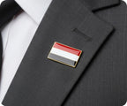 Yemen Rectangle Flag Pin Badge