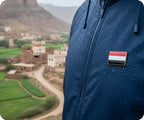 Yemen Rectangle Flag Pin Badge