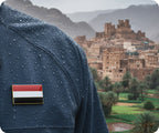 Yemen Rectangle Flag Pin Badge