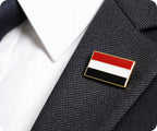 Yemen Rectangle Flag Pin Badge